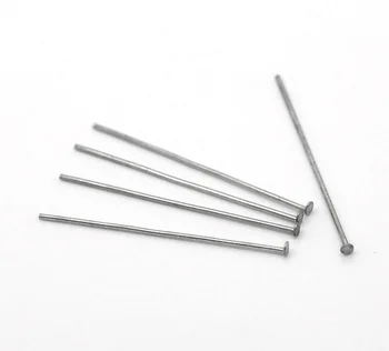 2016 Fashion 500 Silver Tone Stainless Steel Head Pins 0.7x33mm(21 gauge) Jewelry Findings
2016 Fashion 500 Silver Tone Stainless Steel Head Pins 0.7x33mm(21 gauge) Jewelry Findings