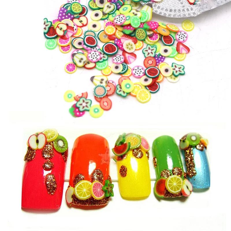2000Pc/2Pack Fashion 3D Nail Art Ongles Nailart Decorations Multicolor Fimo Canes Fruit Slice Mix Nail Art Decor Design Manicure
2000Pc/2Pack Fashion 3D Nail Art Ongles Nailart Decorations Multicolor Fimo Canes Fruit Slice Mix Nail Art Decor Design Manicure