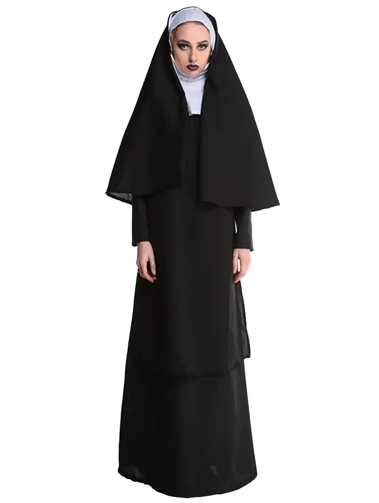 Vocole Adult Traditional Catholic Priest Sister Nun Costume Religious Fancy Dress Outfit
Vocole Adult Traditional Catholic Priest Sister Nun Costume Religious Fancy Dress Outfit