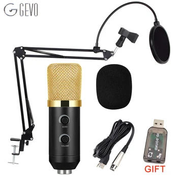 GEVO MK F100TL Condenser Microphone For Computer Professional Wired Studio Karaoke USB Mic PC With NB 35 Holder And Pop Filter
GEVO MK F100TL Condenser Microphone For Computer Professional Wired Studio Karaoke USB Mic PC With NB 35 Holder And Pop Filter