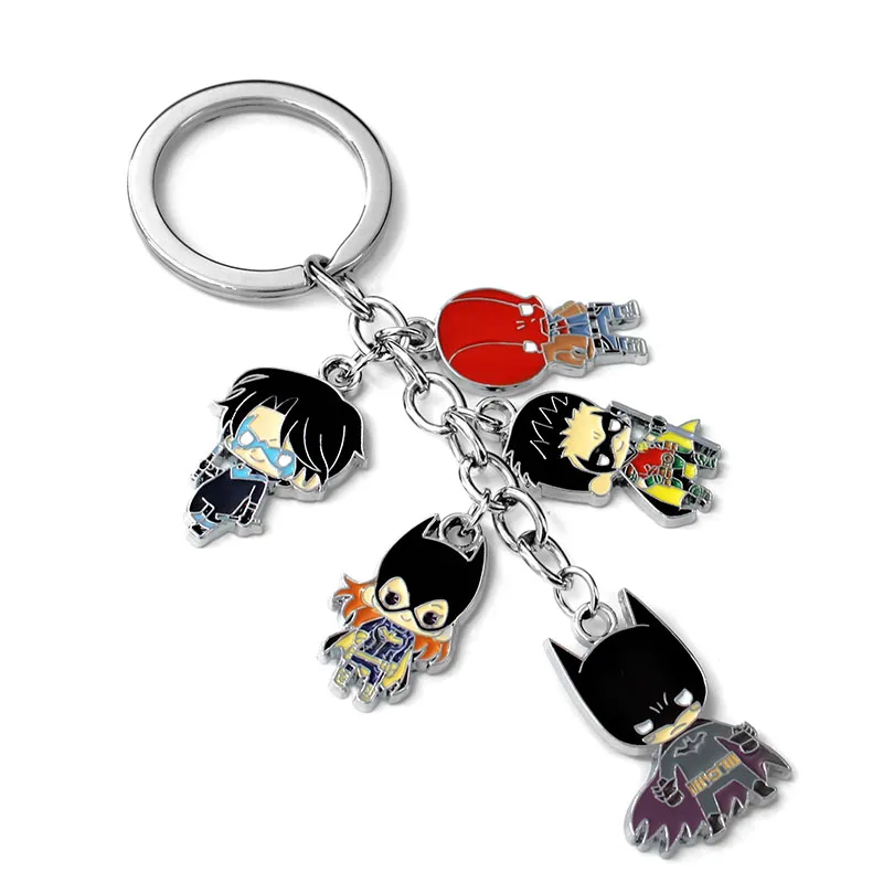 Cartoon DC Justice League Batman Deadpool Nightwing Tim Drake Batwom metal pendant alloy figure Keychain Keyring Accessories
Cartoon DC Justice League Batman Deadpool Nightwing Tim Drake Batwom metal pendant alloy figure Keychain Keyring Accessories