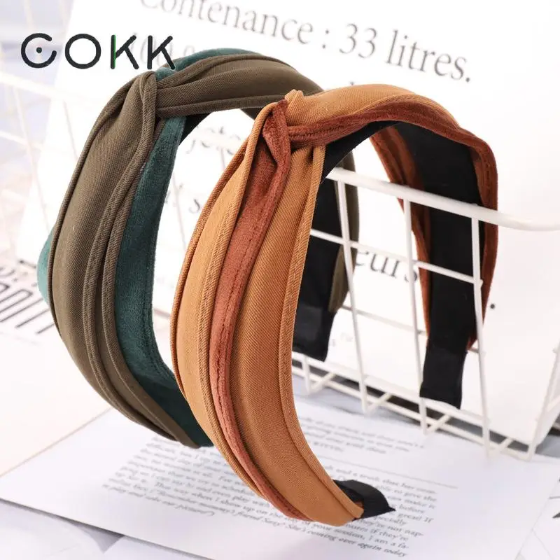 COKK Solid Color Hair Hoop Wide Knotted Hair Band for Women Headbands Hairbands Headwear Korean Hair Accessories Turban New
COKK Solid Color Hair Hoop Wide Knotted Hair Band for Women Headbands Hairbands Headwear Korean Hair Accessories Turban New