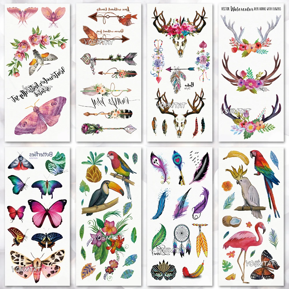 Waterproof temporary tattoo stickers on the body art temporary men tattoos Tribal feather butterfly pattern fake tattoo stickers
Waterproof temporary tattoo stickers on the body art temporary men tattoos Tribal feather butterfly pattern fake tattoo stickers