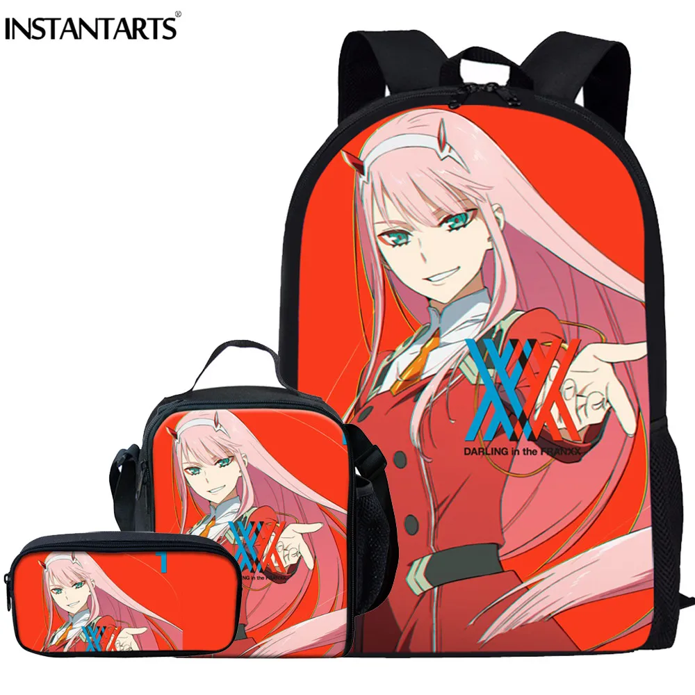 INSTANTARTS Anime DARLING in the FRANXX Teenager Girl School Bag Set Children Pack Primary Student School Backpack Kid Book Bags
INSTANTARTS Anime DARLING in the FRANXX Teenager Girl School Bag Set Children Pack Primary Student School Backpack Kid Book Bags