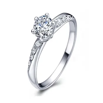 Lovely Style 0.6Ct Round Brilliant Moissanite Woman Wedding Band Ring Solid 18K White Gold Fine Anniversary Day Jewelry
Lovely Style 0.6Ct Round Brilliant Moissanite Woman Wedding Band Ring Solid 18K White Gold Fine Anniversary Day Jewelry