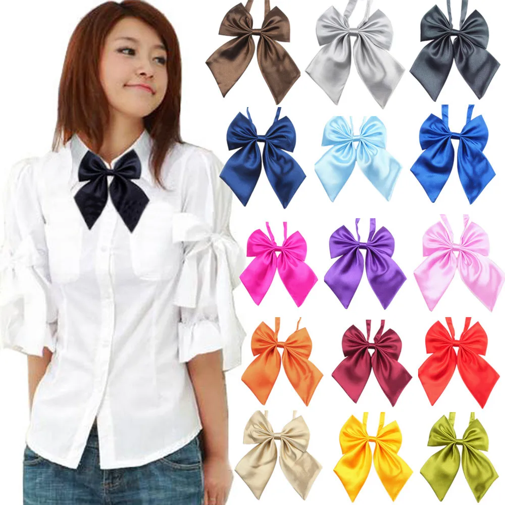 Tie Necktie Fashion Unique Womens Girls Novelty BIG Bow Tie Wedding Gift Female student school uniform bow Drop Shipping 3j29
Tie Necktie Fashion Unique Womens Girls Novelty BIG Bow Tie Wedding Gift Female student school uniform bow Drop Shipping 3j29