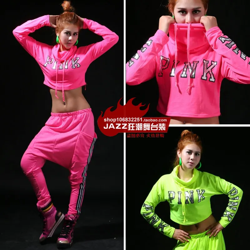 New Spring fashion casual Jazz long-sleeve Pink Green Top ds costume hip hop neon Sexy Dance T-shirt
New Spring fashion casual Jazz long-sleeve Pink Green Top ds costume hip hop neon Sexy Dance T-shirt