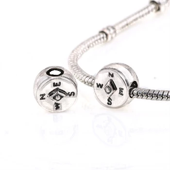 10 Pcs a Lot Silver plated Alloy Round With Compass DIY Big Hole Metal Beads Spacer Murano Bead Fit For Pandora Charms Bracelet
10 Pcs a Lot Silver plated Alloy Round With Compass DIY Big Hole Metal Beads Spacer Murano Bead Fit For Pandora Charms Bracelet