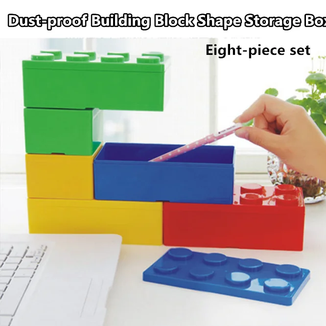 1 set 8pcs Creative Storage Box Building Block Shaped Plastic Saving Space Box Super Imposed Desktop Handy Office House Keeping
1 set 8pcs Creative Storage Box Building Block Shaped Plastic Saving Space Box Super Imposed Desktop Handy Office House Keeping