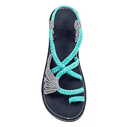 Retro Gladiator Sandals For Women Flat Sandals Bohemia Slip-on Flip Flops Beach Shoes Female Slides Rome Shoes Sandalia Feminina 13