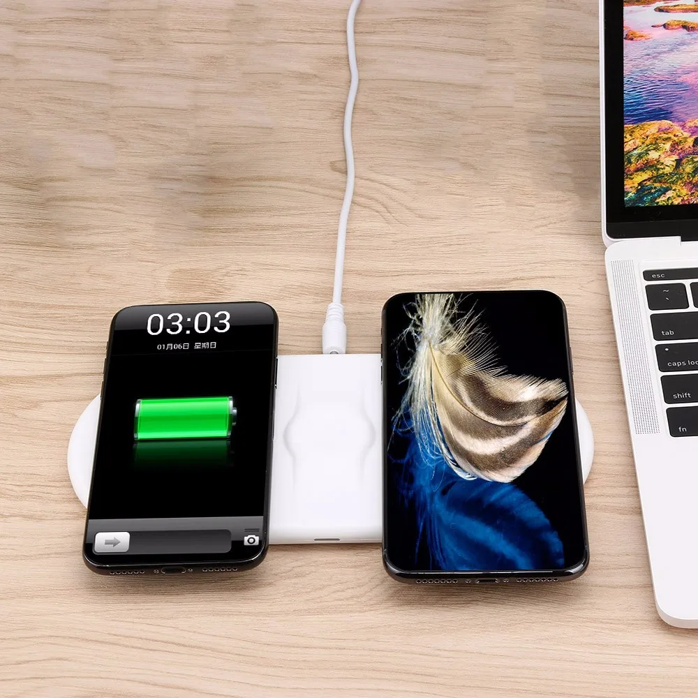 Фото Беспроводное зарядное устройство Qi быстрая зарядка для Apple Watch 3 AirPower i 4 QI Sumsang S9