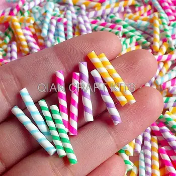 200pcs Fake Rainbow Candy Stick / Colorful Straw Faux Candy Cupcake Topping Miniature Sweets Deco Decoden
200pcs Fake Rainbow Candy Stick / Colorful Straw Faux Candy Cupcake Topping Miniature Sweets Deco Decoden
