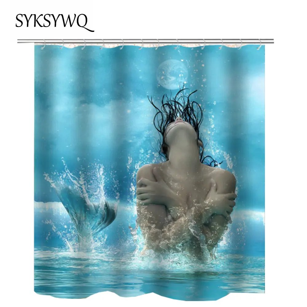 3d mermaid shower curtain sea boat drop shipping cortinas de bano fabric bathroom shower curtains
3d mermaid shower curtain sea boat drop shipping cortinas de bano fabric bathroom shower curtains