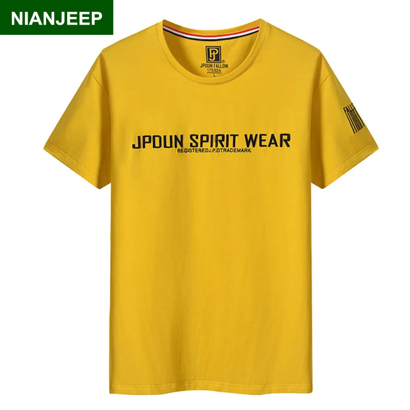 NIANJEEP 4XL O-Neck Mens Tops Tees Short-Sleeved Tshirt 2018 Summer Male T-shirt Cotton Casual Slim Fit Funny Men T Shirts
NIANJEEP 4XL O-Neck Mens Tops Tees Short-Sleeved Tshirt 2018 Summer Male T-shirt Cotton Casual Slim Fit Funny Men T Shirts