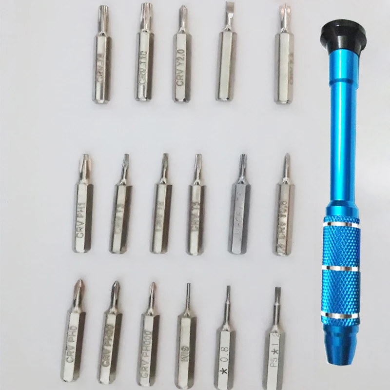 18 in 1 Screwdriver Set Repair Opening Tools Disassemble Hand Tool for iPhone XS, XS Max, iPhone XR iMac Macbook Air Pro Retina
18 in 1 Screwdriver Set Repair Opening Tools Disassemble Hand Tool for iPhone XS, XS Max, iPhone XR iMac Macbook Air Pro Retina