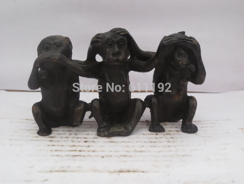 Antique Home decoration Metal crafts, hand-carved Copper Three Monkeys sculpture,Holiday Gift
Antique Home decoration Metal crafts, hand-carved Copper Three Monkeys sculpture,Holiday Gift