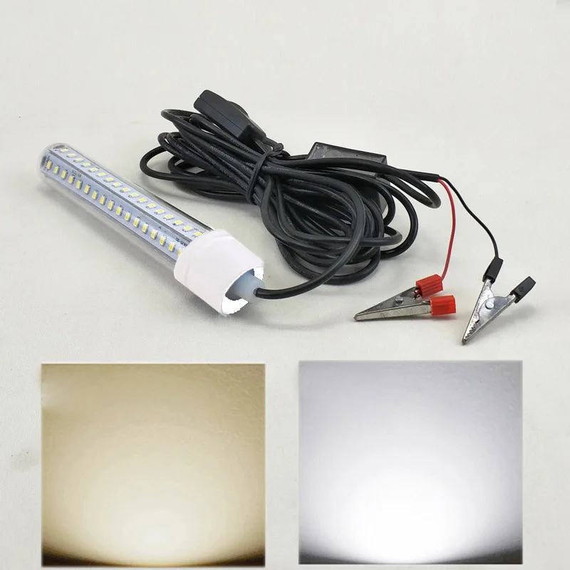 12V 60LED Underwater Night Fishing Light 8W Bait Squid Fish Attracting Lamp White/Warm White
12V 60LED Underwater Night Fishing Light 8W Bait Squid Fish Attracting Lamp White/Warm White