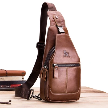 Genuine Leather Men's Crossbody Bag Single Shoulder Chest Sling Pack Bag Leisure Messenger Crossbody Chest Bag mobile phone bag
Genuine Leather Men's Crossbody Bag Single Shoulder Chest Sling Pack Bag Leisure Messenger Crossbody Chest Bag mobile phone bag