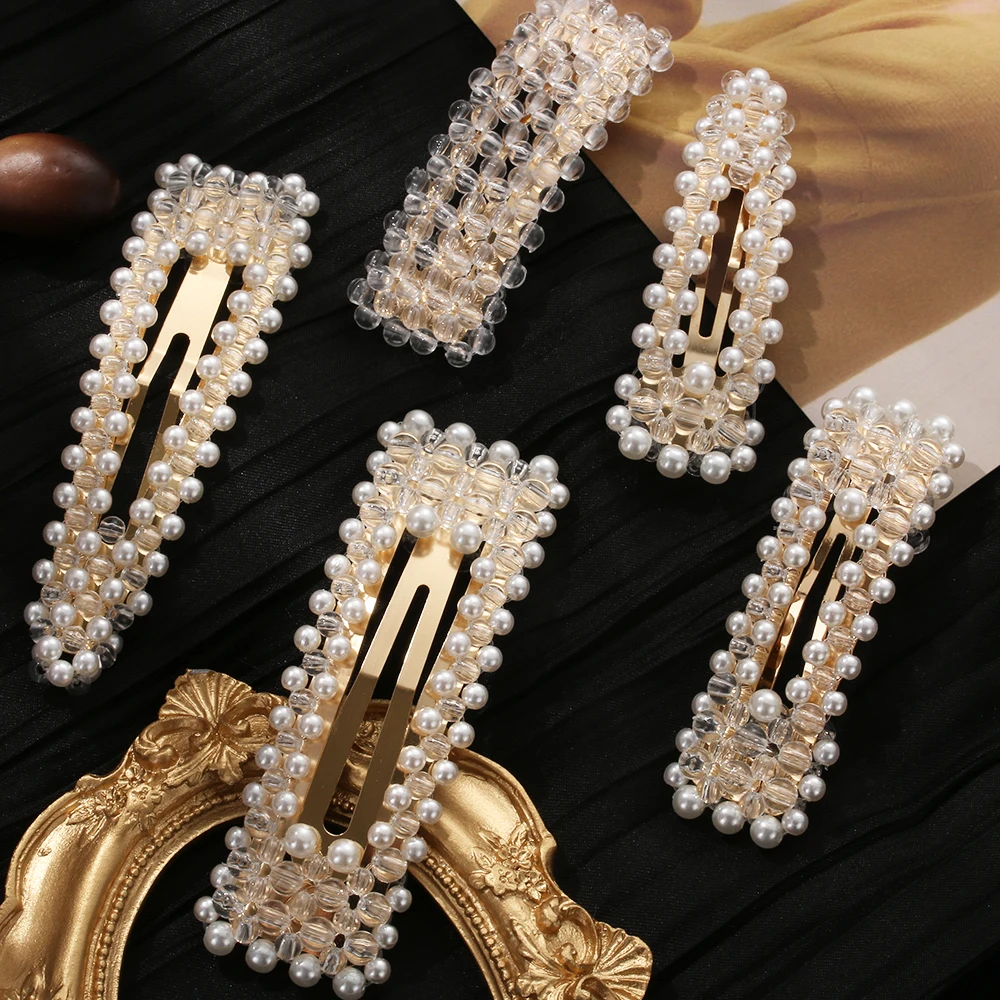 New Korea Full Pearl Hair Clip Barrettes for Fashion Women Girls Handmade Pearl Hairpins Hair Styling Accessories Tool
New Korea Full Pearl Hair Clip Barrettes for Fashion Women Girls Handmade Pearl Hairpins Hair Styling Accessories Tool