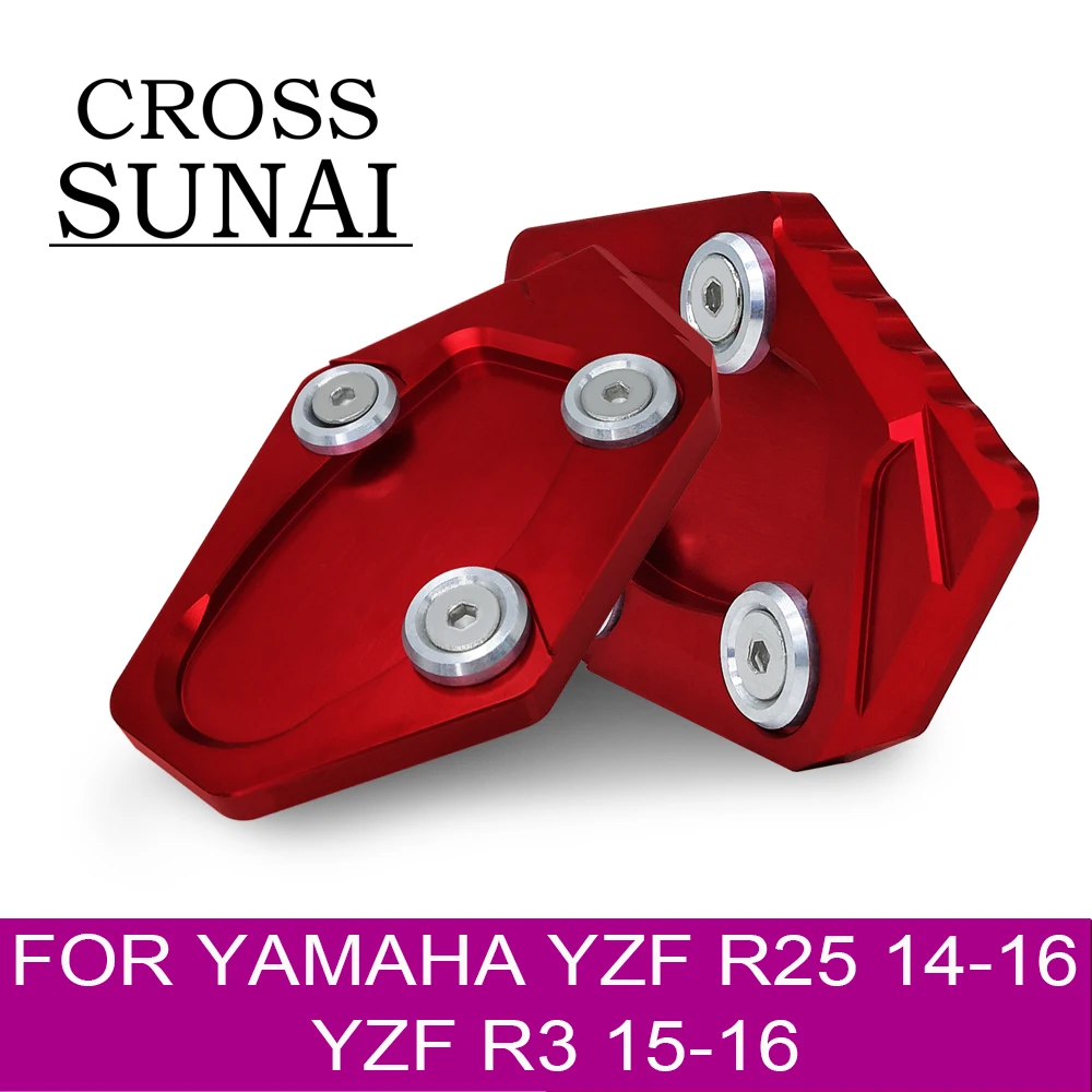 CROSSSUNAI Motorcycle Kickstand Foot Side Stand Extension Pad Support Plate For Yamaha YZF R3 R25 MT-03 MT-25 2014 2015 2016
CROSSSUNAI Motorcycle Kickstand Foot Side Stand Extension Pad Support Plate For Yamaha YZF R3 R25 MT-03 MT-25 2014 2015 2016