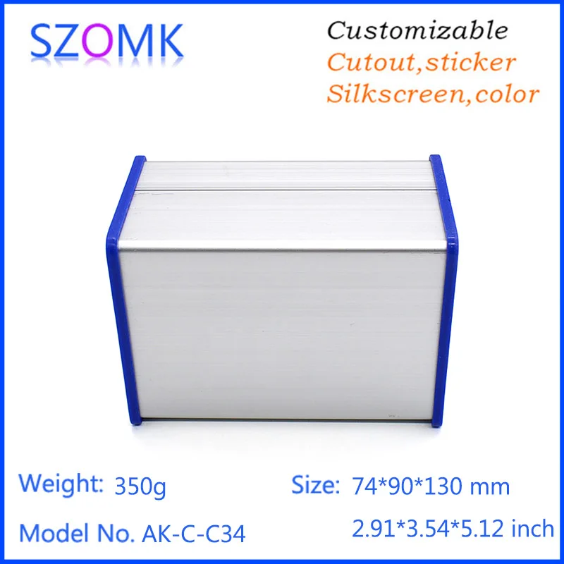 4 pcs, anodizing extruded aluminum case power distribution box outlets junction box 74*90*130mm aluminum enclosure project box
4 pcs, anodizing extruded aluminum case power distribution box outlets junction box 74*90*130mm aluminum enclosure project box