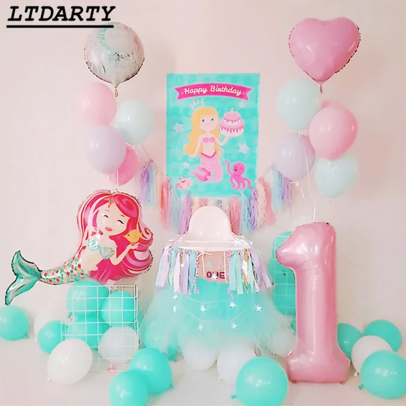 1pc Large Cartoon Mermaid Foil Balloon Happy Birthday Balloons for Little Princess Baby Girl Birthday Party Decor Kids Gift Toy
1pc Large Cartoon Mermaid Foil Balloon Happy Birthday Balloons for Little Princess Baby Girl Birthday Party Decor Kids Gift Toy