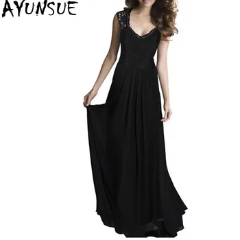 AYUNSUE Summer Dress 2020 Lace Chiffon Elegant Party Dress Maxi V-Neck Sleeveless Black Blue Red Vestidos KJ012
AYUNSUE Summer Dress 2020 Lace Chiffon Elegant Party Dress Maxi V-Neck Sleeveless Black Blue Red Vestidos KJ012