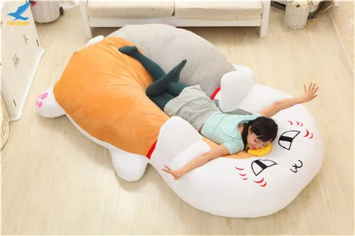 Fancytrader Giant Plush Stuffed Nyanko-sensei Cat Sofa Bed Tatami Sleeping Bag Great Novelty Gift 210cm X 150cm FT50671 (7)