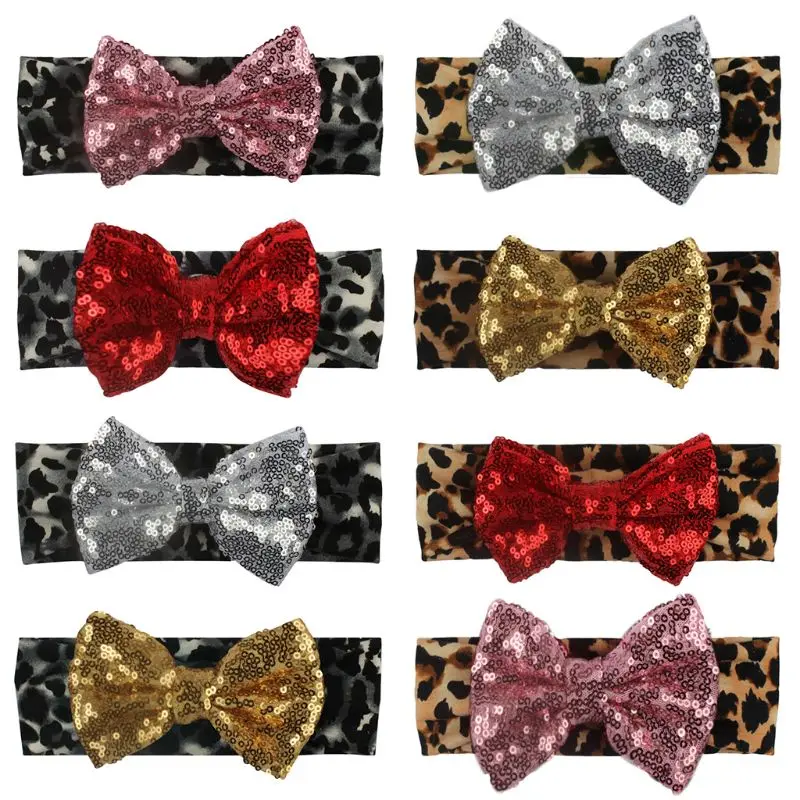 Hot sale Baby Headband Bowknot Leopard Cute Lovely Girls Kids Children Wide Hairband Sequins Fashion Bow Knot Feb-15
Hot sale Baby Headband Bowknot Leopard Cute Lovely Girls Kids Children Wide Hairband Sequins Fashion Bow Knot Feb-15