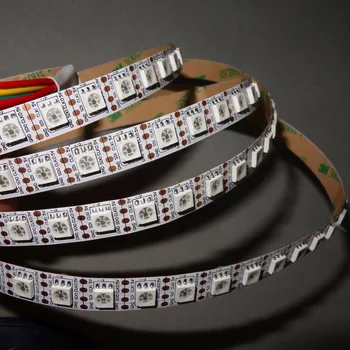 4M DC5V APA-102C addressable led pixel strip;96leds/m with 96pixels/m;WHITE PCB;non-waterproof
4M DC5V APA-102C addressable led pixel strip;96leds/m with 96pixels/m;WHITE PCB;non-waterproof