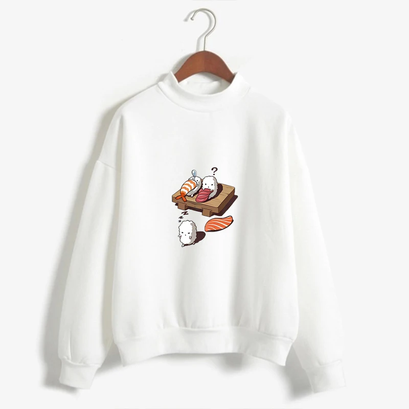 Japanese sushi kawaii print pattern is very popular girl wind street pop wind TOp shirt sweatshirt cute cartoon print style
Japanese sushi kawaii print pattern is very popular girl wind street pop wind TOp shirt sweatshirt cute cartoon print style