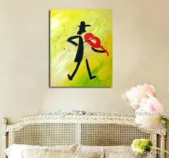 Arthyx Free Shipping Hand Painted Modern Home Decoration Art Abstract People Playing The Violin Oil Painting On Canvas No Framed
Arthyx Free Shipping Hand Painted Modern Home Decoration Art Abstract People Playing The Violin Oil Painting On Canvas No Framed