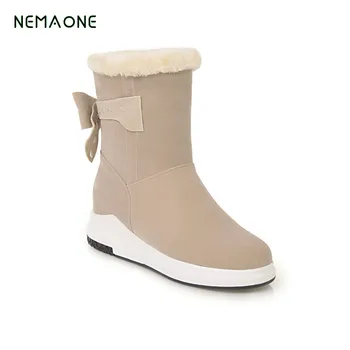 NEMAONE Women Sweet Snow Boots Bowtie Warm Fur Mid Calf Boots Women Short Boots For Cold Winter Botas Women Footwears
NEMAONE Women Sweet Snow Boots Bowtie Warm Fur Mid Calf Boots Women Short Boots For Cold Winter Botas Women Footwears