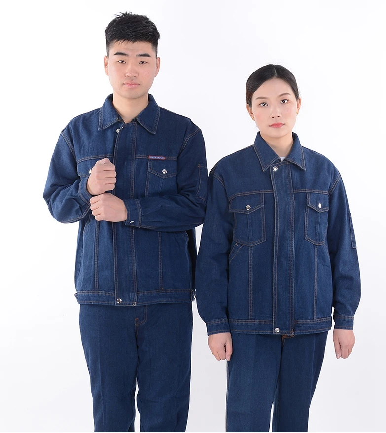 4XL Denim Workwear Large Size Outside Unisex Long Sleeve Suit Welded Fireproof Sputtering Sweat-absorbing High Quality Workwear
4XL Denim Workwear Large Size Outside Unisex Long Sleeve Suit Welded Fireproof Sputtering Sweat-absorbing High Quality Workwear