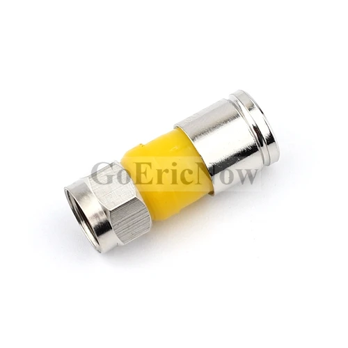 5 pcs Yellow Universal Waterproof Rg6 Snap & Seal Outdoor Coax Compression F Connector
5 pcs Yellow Universal Waterproof Rg6 Snap & Seal Outdoor Coax Compression F Connector