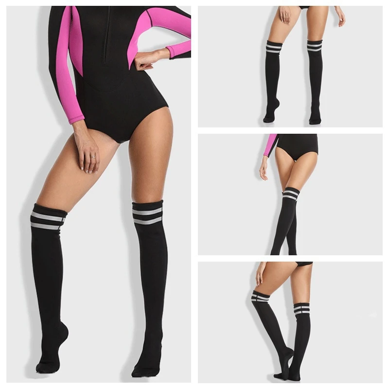 Diving Stockings Woman Girl Long Socks Beach Sun Protection Anti-slip Over Knee Neoprene Thermal Stockings For Surfing Snorkelin
Diving Stockings Woman Girl Long Socks Beach Sun Protection Anti-slip Over Knee Neoprene Thermal Stockings For Surfing Snorkelin