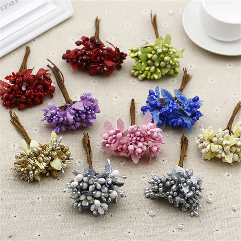 chenap 10pcs Mini artificial foam Stamen Bud Bouquet Leaf flower for home Garden wedding Car corsage decoration Box crafts Suppl
chenap 10pcs Mini artificial foam Stamen Bud Bouquet Leaf flower for home Garden wedding Car corsage decoration Box crafts Suppl