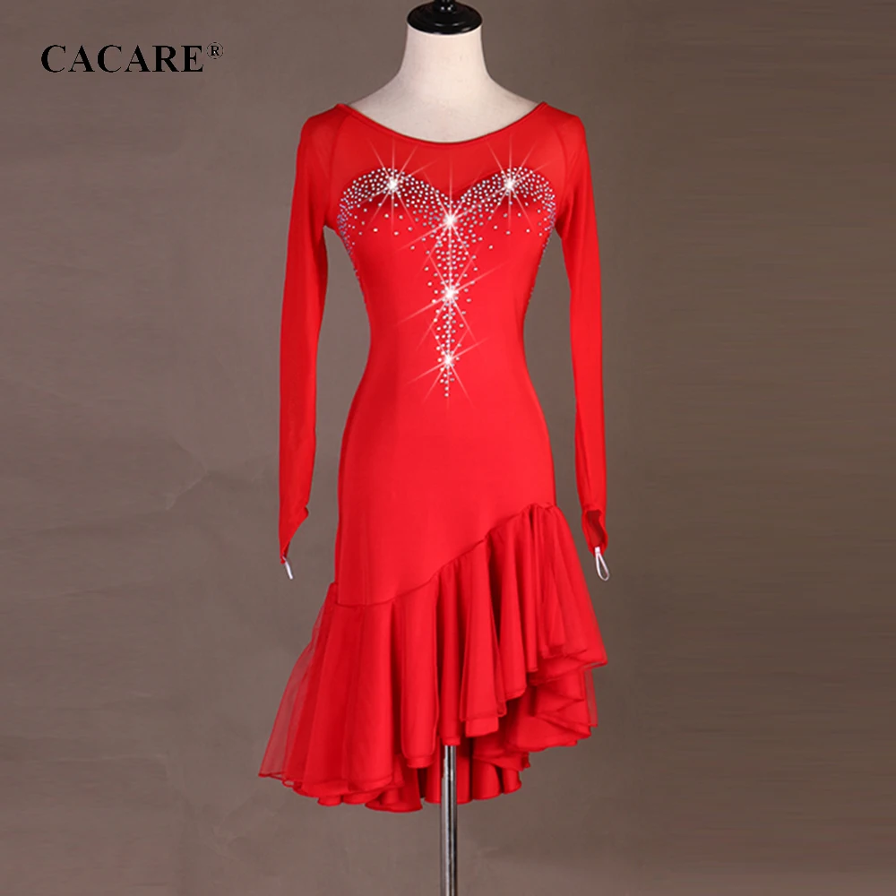 CACARE Latin Dance Dress Women Latin Dance Competition Dresses Fringe Dress Salsa Costumes Ballroom Tango CHEAP D0565 Sheer Hem
CACARE Latin Dance Dress Women Latin Dance Competition Dresses Fringe Dress Salsa Costumes Ballroom Tango CHEAP D0565 Sheer Hem