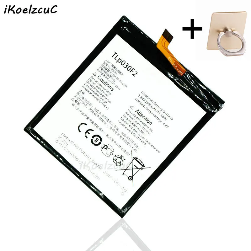 iKoelzcuC 1x TLP030F1 / TLP030F2 3000mAh Battery + Tools For Alcatel One Touch Idol 4S DTEK60 OT-6070 OT-6070K OT-6070O OT-6070Y
iKoelzcuC 1x TLP030F1 / TLP030F2 3000mAh Battery + Tools For Alcatel One Touch Idol 4S DTEK60 OT-6070 OT-6070K OT-6070O OT-6070Y