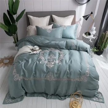 New 4/7Pcs soft Tencel bedding set queen king size bed set embroidery duvet cover bed sheet set pillowcase
New 4/7Pcs soft Tencel bedding set queen king size bed set embroidery duvet cover bed sheet set pillowcase