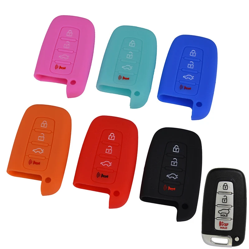 4 Button Silicone Key Cover Case Fit For Kia Sportage Soul Sorento Forte Rio k5 Optima Hyundai Elantra Sonata Veloster Genesis
4 Button Silicone Key Cover Case Fit For Kia Sportage Soul Sorento Forte Rio k5 Optima Hyundai Elantra Sonata Veloster Genesis