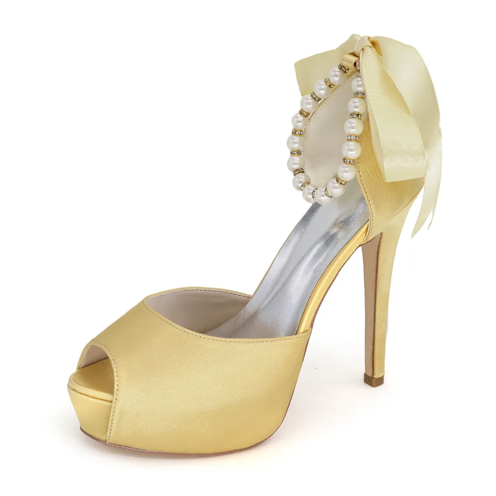 Ladies High-heeled Shoes Peep Toe Pearls Beading Ankle Strap Pumps Platform Ribbon Bridal Wedding Party Prom Dress Shoes ribbon
Ladies High-heeled Shoes Peep Toe Pearls Beading Ankle Strap Pumps Platform Ribbon Bridal Wedding Party Prom Dress Shoes ribbon