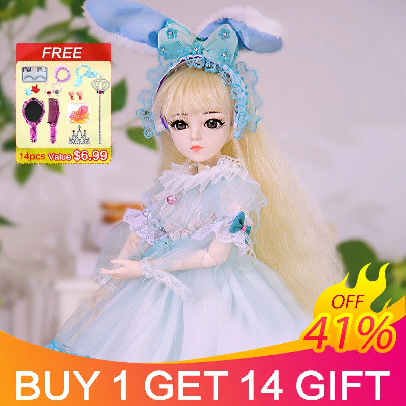 UCanaan 23.6'' BJD 1/3 SD Doll with Clothes Outfit Shoes Wig Hair Makeup and 18 Ball Joints for Girls Gift and Dolls Collection
UCanaan 23.6'' BJD 1/3 SD Doll with Clothes Outfit Shoes Wig Hair Makeup and 18 Ball Joints for Girls Gift and Dolls Collection