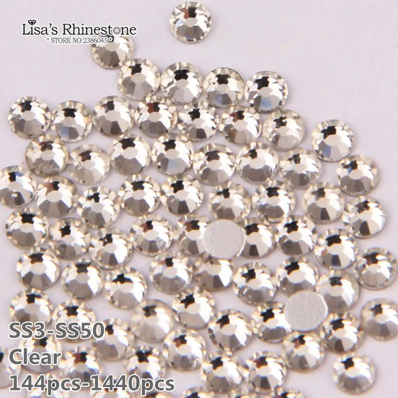 Fashion Nail Art Rhinestone Crystal Clear Color SS3-SS50 Flatback Non Hot Fix Rhinestone Glue On For Nail DIY
Fashion Nail Art Rhinestone Crystal Clear Color SS3-SS50 Flatback Non Hot Fix Rhinestone Glue On For Nail DIY