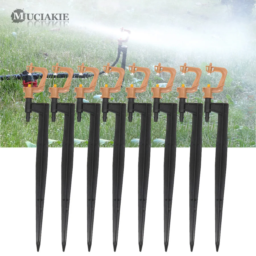 MUCIAKIE 50PCS Micro Spray 360 Degree Stake Micro Rotating Sprinklers Head Nozzle on Spike Home Garden Irrigation System Fitting
MUCIAKIE 50PCS Micro Spray 360 Degree Stake Micro Rotating Sprinklers Head Nozzle on Spike Home Garden Irrigation System Fitting