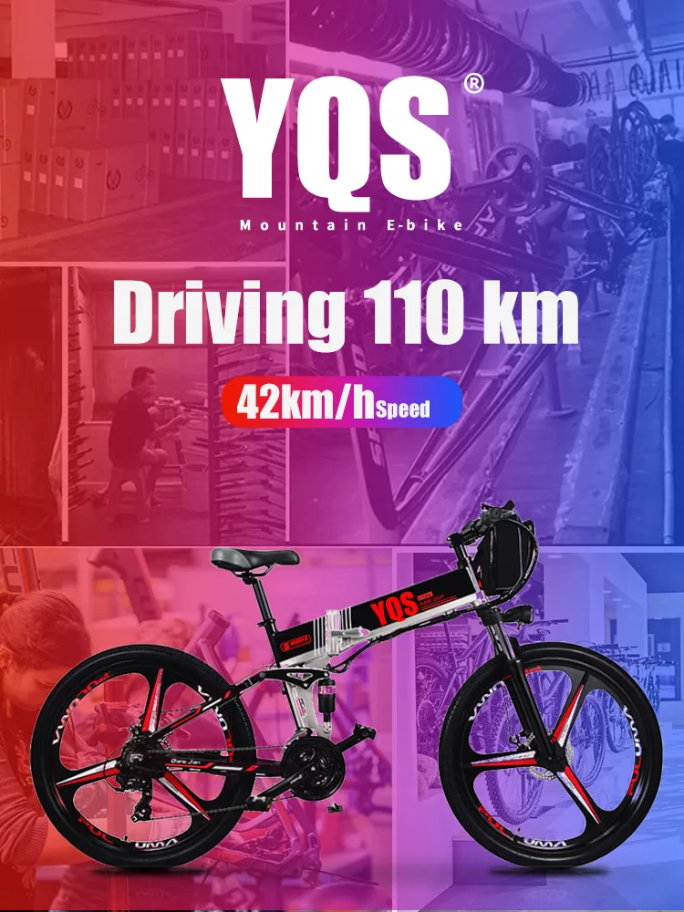 Top YQS Electric Bike High Speed 110KM Built-in Lithium battery ebike electric 26" Off road electric bicycle bicicleta eletric 7