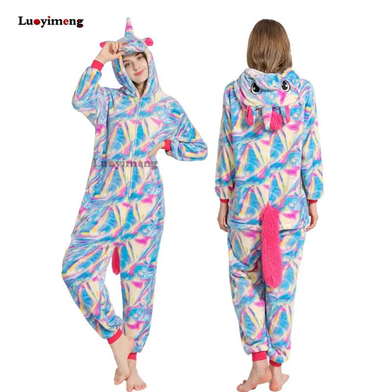 Adult Unicorn Pajamas Kigurumi Animal Onesie For Women Men Winter Warm Sleepwear Anime Pyjamas Flannel Hooded Halloween Costumes
Adult Unicorn Pajamas Kigurumi Animal Onesie For Women Men Winter Warm Sleepwear Anime Pyjamas Flannel Hooded Halloween Costumes