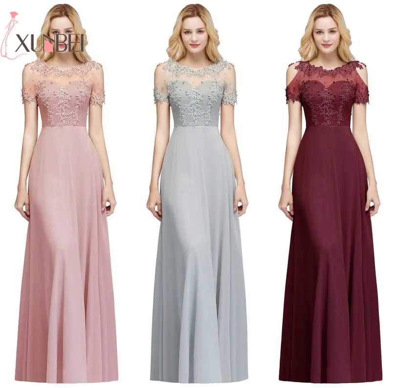 Robe demoiselle d'honneur Sexy Illusion Lace Bridesmaid Dresses Long Robe A Line Chiffon Pears Prom Dresses Formal Party Gowns
Robe demoiselle d'honneur Sexy Illusion Lace Bridesmaid Dresses Long Robe A Line Chiffon Pears Prom Dresses Formal Party Gowns