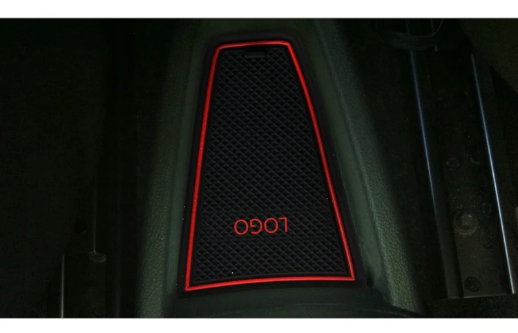 For Lada Kalina GRANTA Accessories,3D Rubber Car Mat Car Anti Slip Mat, Non-slip Mats Interior Door Pad/Cup Mat
