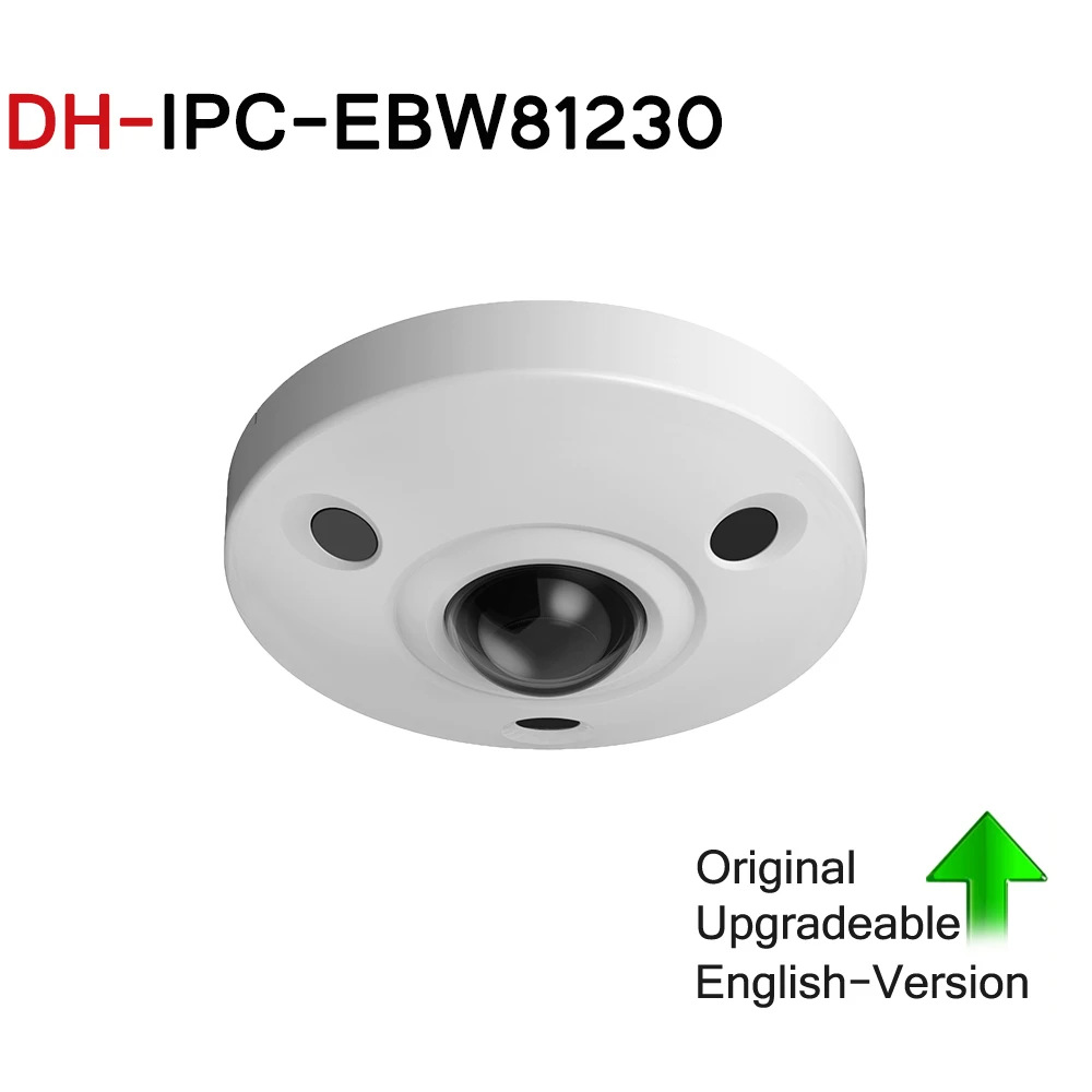 DH 12MP IP Panoramic Fisheye Camera IPC-EBW81230 replace IPC-EBW81200 H.265 POE IR10m IP67 mini camera Micro SD memory IK10 |